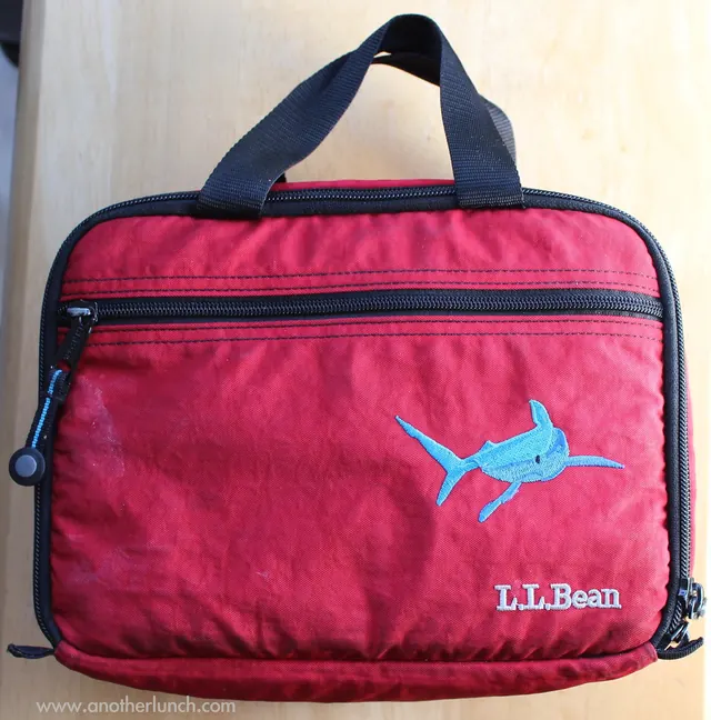 A red lunch bag of the kind parents replace most often